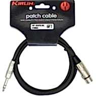 Kirlin MP-484PR-3M-BK 24AWG XLR F-1/4 TRS Stereo Plug Mikrofon Kablosu
