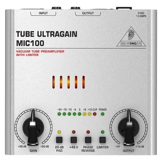 Behringer MIC100 Tube Ultragain Preamplifier