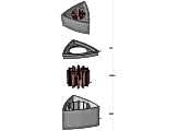 Rycote Siyah Üçgen Mikrofon Logo Aparatı