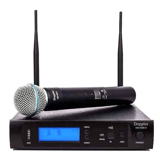 Doppler DM500H Çift Anten Telsiz El Mikrofonu