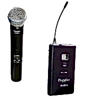 Doppler DM502HB Tek El Tek Yaka Telsiz Mikrofon