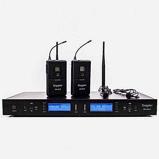 Doppler DM502B Çift Yaka Telsiz Mikrofon