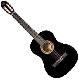 Valencia VC104 bk Klasik Gitar Tam Boy 4/4 siyah renk