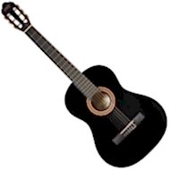 Valencia VC104 bk Klasik Gitar Tam Boy 4/4 siyah renk