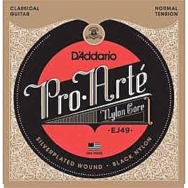 Daddario EJ49 Klasik Gitar Teli Black Naylon Siyah