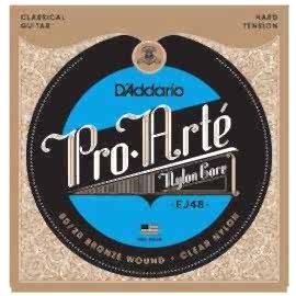D'Addario EJ48 80/20 Bronze Pro-Arté Nylon, Hard Tension Takım Tel - Klasik Gitar Teli