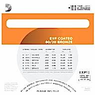 D'Addario EXP10 Coated 80/20 Bronze, Extra Light, 10-47 Takım Tel - Akustik gitar teli 010-047