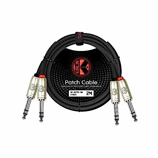 Kirlin AP-407 PR-Bk 1 Metre Çift Stereo Kablo