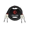 Kirlin AP-407 PR-Bk 1 Metre Çift Stereo Kablo