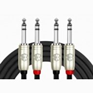 Kirlin AP-407 PR-Bk 1 Metre Çift Stereo Kablo