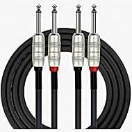 kirlin cable ap-405pr-06/bk - 6 feet - dual 1/4-inch to dual 1/4-inch patch cable 3 metre boyunda