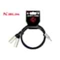 Kırlın Y-370PR/BK 3 Metre 2 x XLR Erkek- 1/8 Stereo Mini TRs Stereo Y-Patch Kablo
