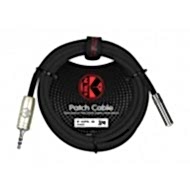 Kirlin AP-469PRL/BK 3,5 mm TRS giriş- 3,5 TRS mini stereo jak uzatma kablosu 2 Metre