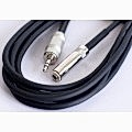 Kirlin AP-469PRL/BK 3,5 mm TRS giriş- 3,5 TRS mini stereo jak uzatma kablosu 2 Metre