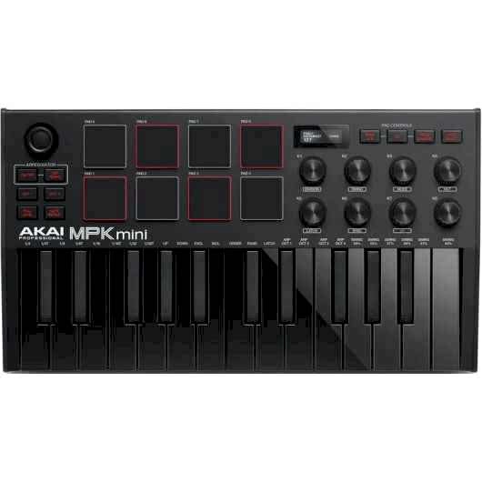 AKAI MPKMINI 3 Black (Siyah)25 Tuş Midi Klavye Kontroller