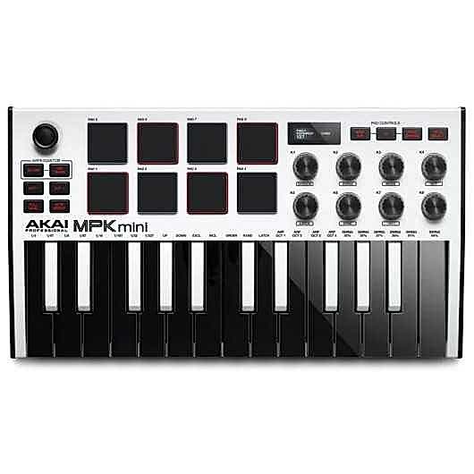 AKAI MPKMINI 3 White (Beyaz) 25 Tuş Midi Klavye Kontroller