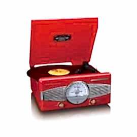 Lenco TT-27 RD Vintage Taşınabilir Radyo ve Plak Çalar