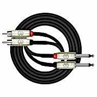 Kirlin AP-403PR-BK - 1 Metre TS-RCA Mono Ses Kablosu