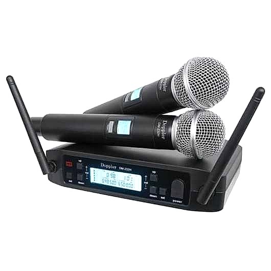 Doppler DM-232H Kablosuz Çift Antenli İkili El Mikrofonu