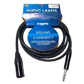 Klotz M1MS1B0300 Balans XLR'dan Çivi Stereo Jak 3 Metre Kablo