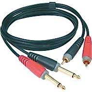 Klotz AT-CJ-0600 Sinyal Kablosu 2 adet RCA- 2 Adet Çivi Jak