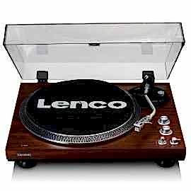 Lenco L-92 WA Retro Koyu Kahverengi USBli MP3e Kayıt Özellikli Audio Technica iğneli Plak Çalar