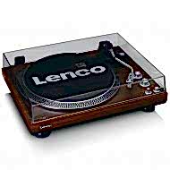 Lenco L-92 WA Retro Koyu Kahverengi USBli MP3e Kayıt Özellikli Audio Technica iğneli Plak Çalar