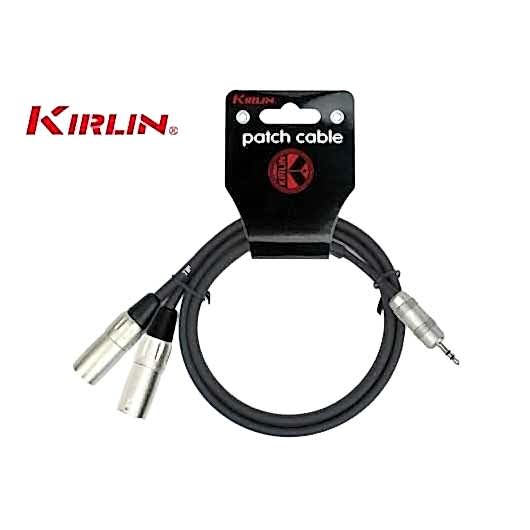 Kirlin Y-370PR, 1/8" Stereo - 2x XLR Male Y-Patch Kablo 6 metre